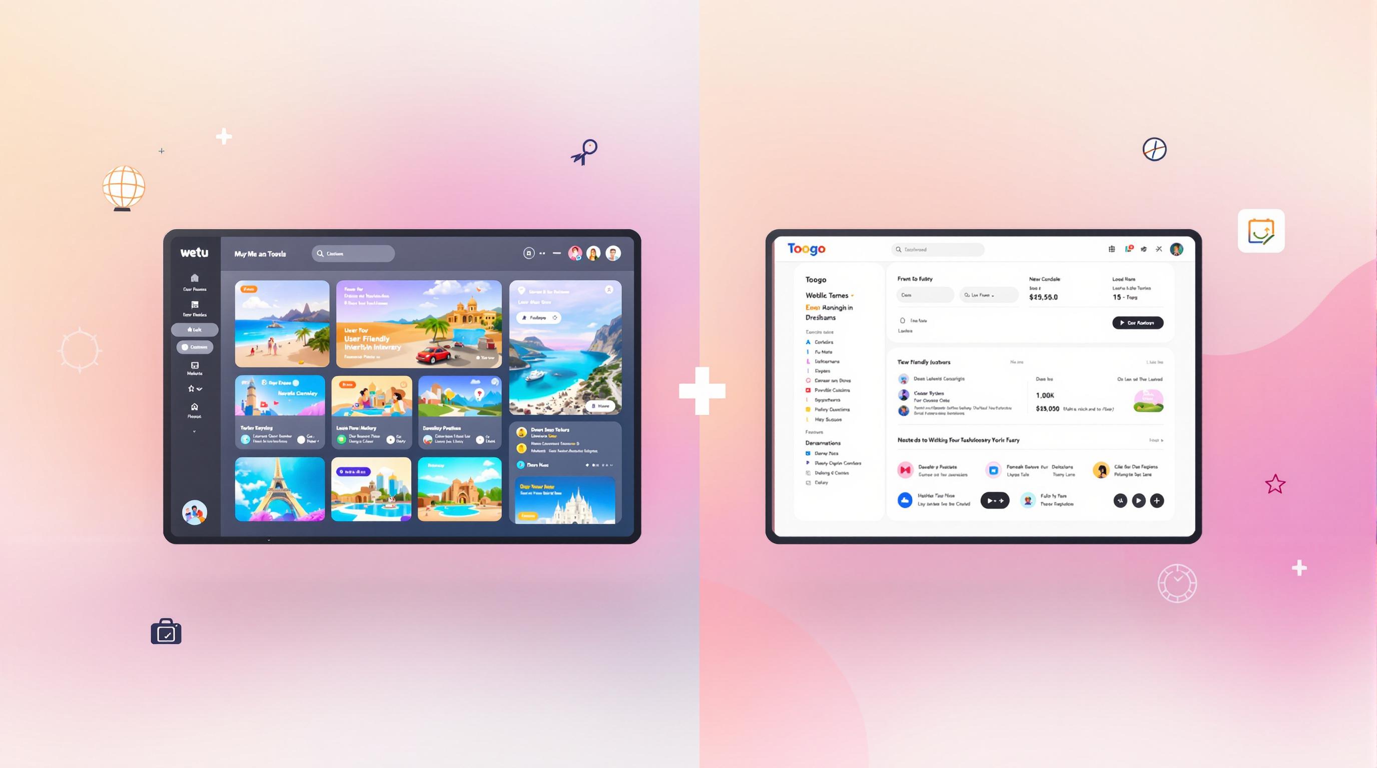 Comparison travel software Wetu VS Toogo